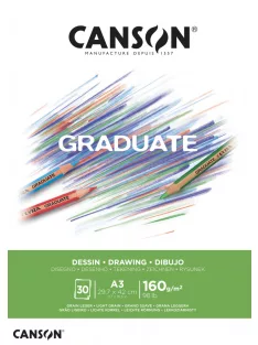 CANSON fehér rajztömb, ragasztott 160g/m2 30 ív A3