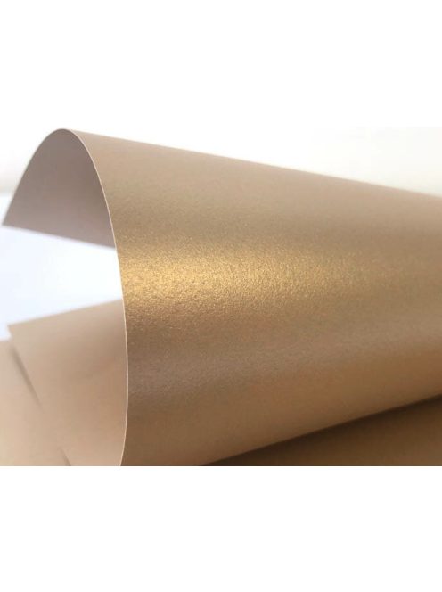 Metálfényű papír - 120gr, kétoldalas - 50 lap/csomag - Rózsaarany