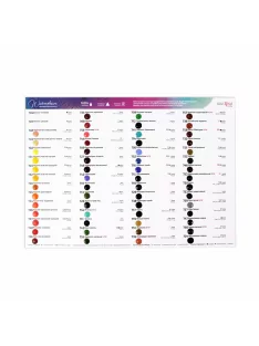 Rósa Gallery akvarell művészfestékhez Dotcard - 60 színű