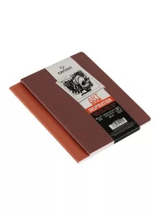   CANSON ArtBooks Inspiration vázlatfüzet, finom szemcsés papír, 96g/m2 30 ív, 2 db/szín A5 borító: bordó/tégla - Megszűnt