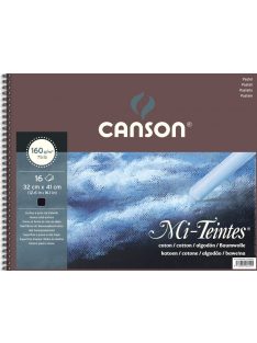   Mi-Teintes CANSON, savmentes színes pasztelltömb, (rövid oldalán spirálozott) 160g/m2 16 ív fekete 32 x 41 - Megszűnt