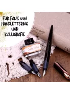 Best Writer Black Rose Set - Töltőtoll készlet 15ml Golden Yellow tintával