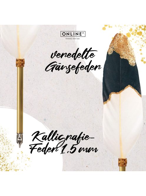 Calligraphy Feather Dip Pen - Lúdtoll, 1,5mm