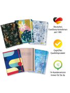 Bullet Journal Blue Flowers - pontozott, A5