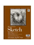 Vázlattömb - Strathmore 400 Sketching Pad - Fehér, 89 gr, 100 lapos A3, spirálkötéses