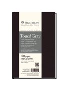 Strathmore 400 Toned Gray Art Journal - Szürke, 118 gr, 64 lapos, 22x28 cm, keményborítós