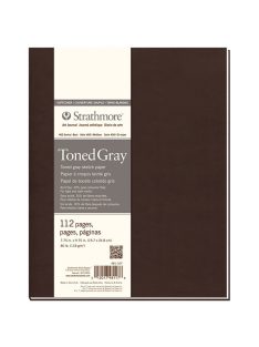   Vázlatfüzet - Strathmore 400 Toned Gray Art Journal - Szürke, 118 gr, 56 lapos, 14x20 cm