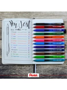 Zseléstoll, 0,35 mm, nyomógombos, PENTEL "EnerG...