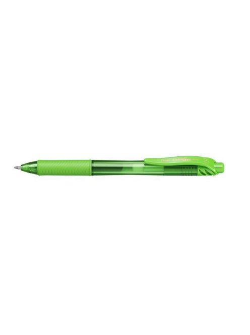 Zseléstoll, 0,35 mm, nyomógombos, PENTEL "EnerGelX BL107", világoszöld