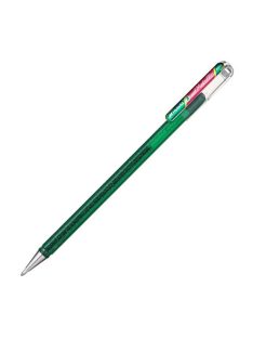 Pentel zselés kupakos rollertoll Hybrid piros+ metálzöld 