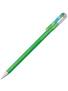   Pentel zselés kupakos rollertoll Hybrid világoszöld+metálkék & piros 