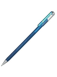   Pentel zselés kupakos rollertoll Hybrid szürkéskék+metálkék & ezüst 