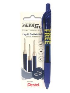 Pentel zseléstollbetét 0,35 mm - Kék - Pentel Energel tollakhoz: BL77, BL57, BL407, BL107