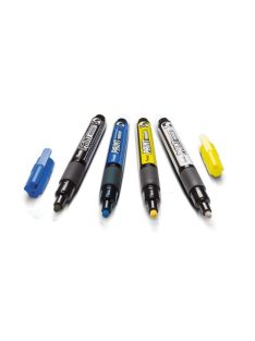 Pentel lakkmarker kerek hegyű 2,0 mm - 4 db-os szett: fekete, kék, sárga, fehér