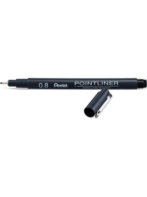 Pentel Pointliner tűfilc 0,8 mm - fekete 