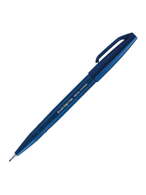 Pentel Brush Sign Pen kalligrafikus hajlékony hegyű ecsettoll - kék 