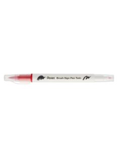 Pentel Twin Brush Pen kétvégű ecsettoll - piros