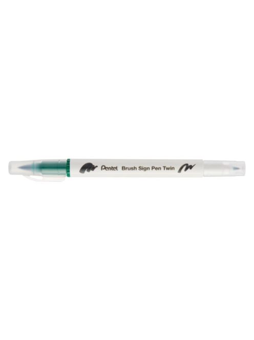 Pentel Twin Brush Pen kétvégű ecsettoll - zöld