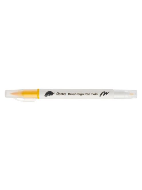 Pentel Twin Brush Pen kétvégű ecsettoll - citromsárga