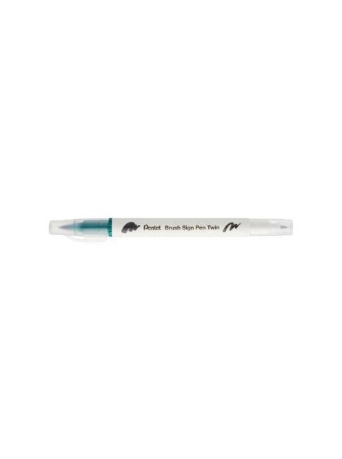 Pentel Twin Brush Pen kétvégű ecsettoll - sötétzöld