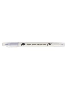 Pentel Twin Brush Pen kétvégű ecsettoll - ezüstszürke