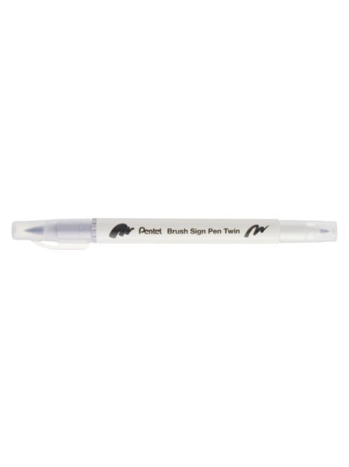 Pentel Twin Brush Pen kétvégű ecsettoll - ezüstszürke