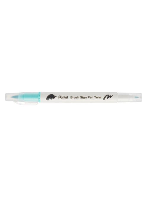 Pentel Twin Brush Pen kétvégű ecsettoll - smaragdzöld