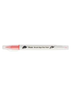   Pentel Twin Brush Pen kétvégű ecsettoll - korallrózsaszín