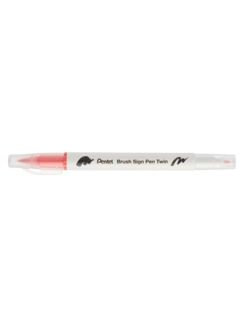 Pentel Twin Brush Pen kétvégű ecsettoll - korallrózsaszín