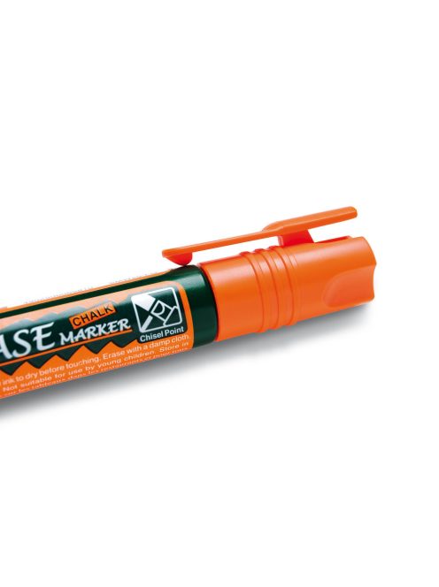 Pentel törölhető folyékony krétamarker fordítható heggyel 2-4 mm - narancs