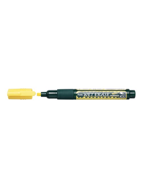 Pentel törölhető folyékony krétamarker fordítható heggyel 2-4 mm - sárga