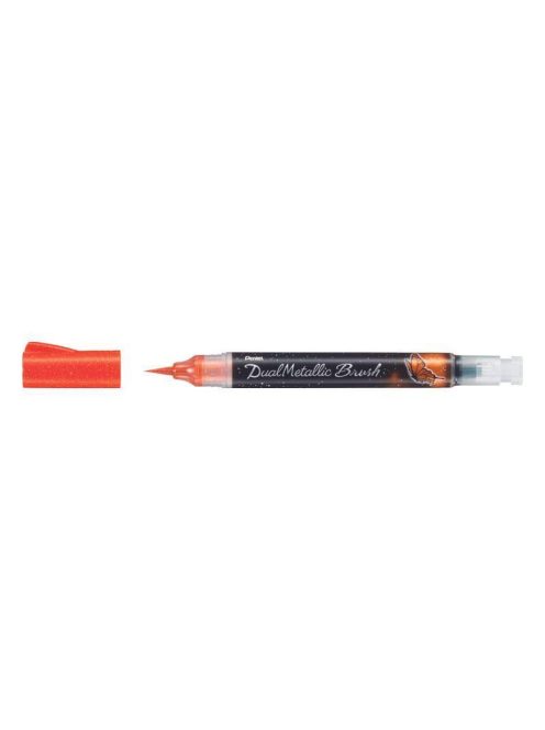 Pentel Dual Metallic Brush ecsettoll - narancs+metálsárga