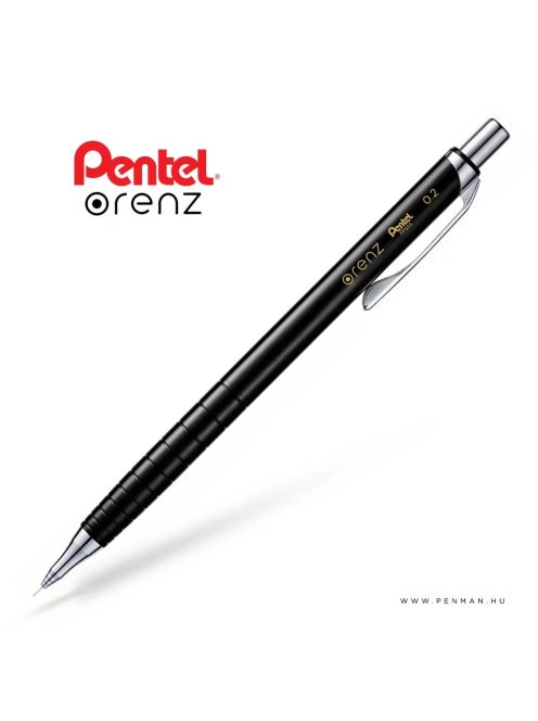 Pentel nyomósiron Orenz 0,2 mm - fekete 