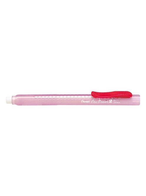 Radírstift, tolóbetétes, PENTEL - Piros