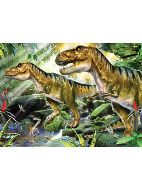 Kifestő készlet akrilfestékkel, gyerekeknek - 30x40 cm - Számos kifestő készlet - Dinoszauruszok
