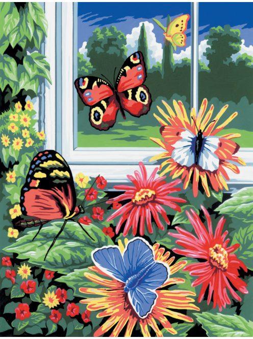 Kifestő készlet gyerekeknek - 20x25 cm - Pillangók