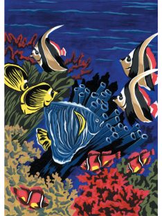 Kreatív hobby - Kifestő készlet, 20x25cm - Víz alatti világ