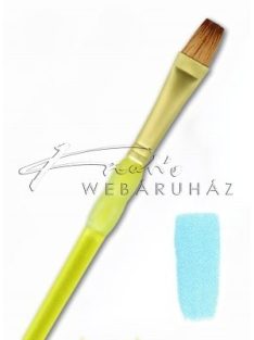   Soft Grip ecset - Lapos árnyékoló ecset, természetes nyest szőrrel - 0-ás méret