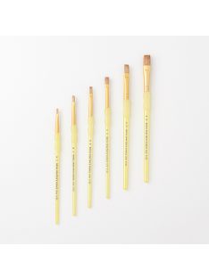   Soft Grip ecset - Lapos árnyékoló ecset, természetes nyest szőrrel - 4-es méret