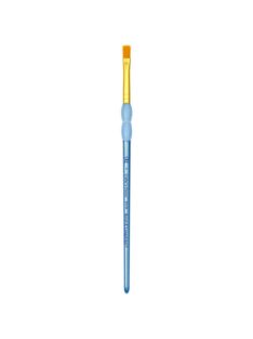   Soft Grip ecset - Lapos árnyékoló ecset, Gold Taklon szőrrel - 0-ás méret