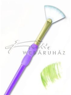   Soft Grip ecset - Legyező ecset, White Taklon szőrrel - 1-es méret
