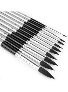   Soft Grip ecset - Lapos elmosó ovális ecset, Gold Taklon szőrrel - 5/8-os méret