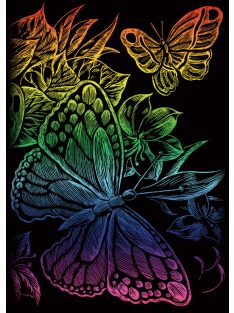 Kreatív hobby - Szivárványos - Pillangók