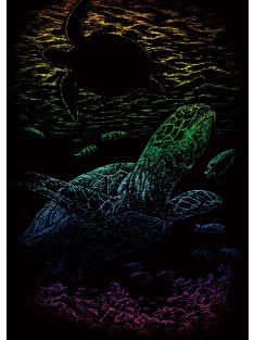 Kreatív hobby - Szivárványos - Teknős