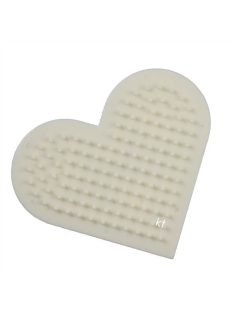   Ecsettisztító, ecsetmosó fésű - szív alakú, műanyag, kb. 8x7cm
