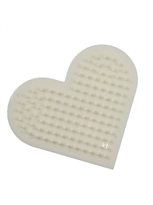 Ecsettisztító, ecsetmosó fésű - szív alakú, műanyag, kb. 8x7cm