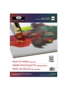 Szürke papír paletta tömb, eldobható, 23x30,5 cm, 60 grammos, 40 db-os