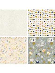   Origami papír 15x15 cm - 50 lapos készlet - Virágok, gyöngyök, anyagok, 10 féle design