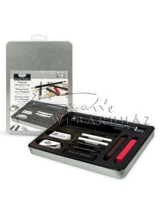   Grafikai rajzkészlet portrérajzoláshoz - fémdobozos - Royal - 16db-os készlet