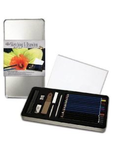 Kreatív hobby - Skicc és színes készlet - Deluxe fém dobozban - Royal - 24db